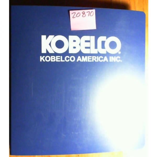 Kobelco SK135SR-1E SK135SRLC-1E Excavator Parts Manual S3YY00010ZE-05 NA 4/05 #1 image