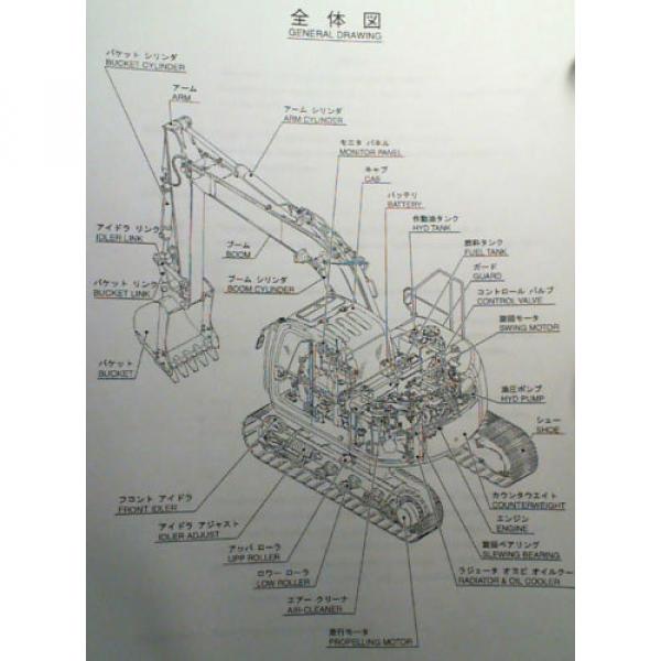 Kobelco SK135SR-1E SK135SRLC-1E Excavator Parts Manual S3YY00010ZE-05 NA 4/05 #8 image
