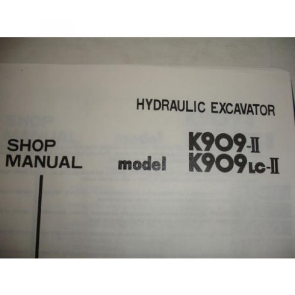Kobelco K909 K909-II 909LC-II Excavator SHOP MANUAL PARTS Catalog Service Engine #4 image