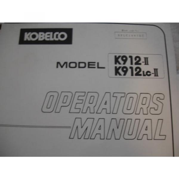 Kobelco K912-II K912LC K912 Excavator SHOP MANUAL &amp; OP &amp; PARTS Catalog Service #2 image