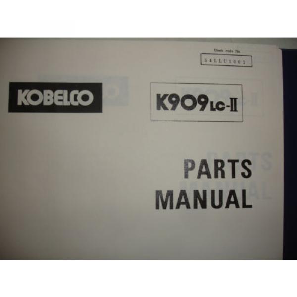 Kobelco K909 K909-II 909LC-II Excavator SHOP MANUAL PARTS Catalog Service Engine #3 image