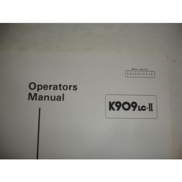 Kobelco K909 K909-II 909LC-II Excavator SHOP MANUAL PARTS Catalog Service Engine #7 image