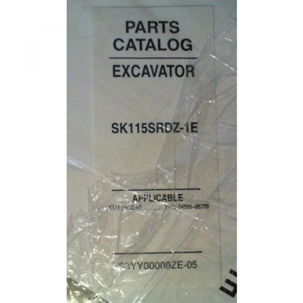Kobelco SK115SRDZ-1E YY03-04555-05770 Excavator Parts Manual S3YY00009ZE-05 4/05 #3 image