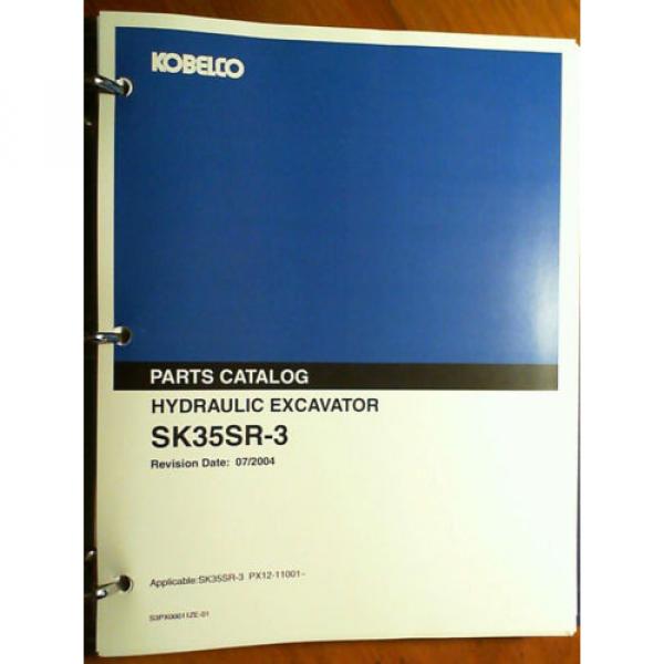 Kobelco SK35SR-3 S/N PX12-11001- Hydraulic Excavator Parts Catalog Manual 7/04 #5 image