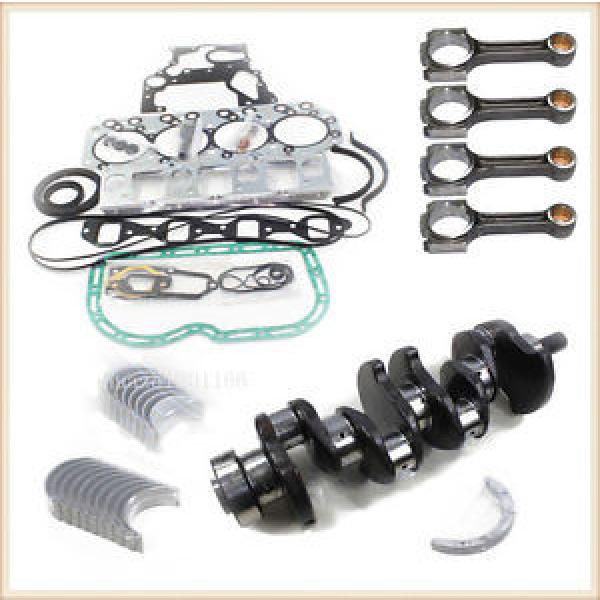 Isuzu 4JB1 Crankshaft+4 Connect Rods+Main&amp;Rod Bearing Set+Engine Gasket kit #1 image