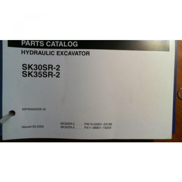 Kobelco SK30SR-2 22001-23186 SK35SR-2 08901-10203 Excavator Parts Manual 5/05 #4 image