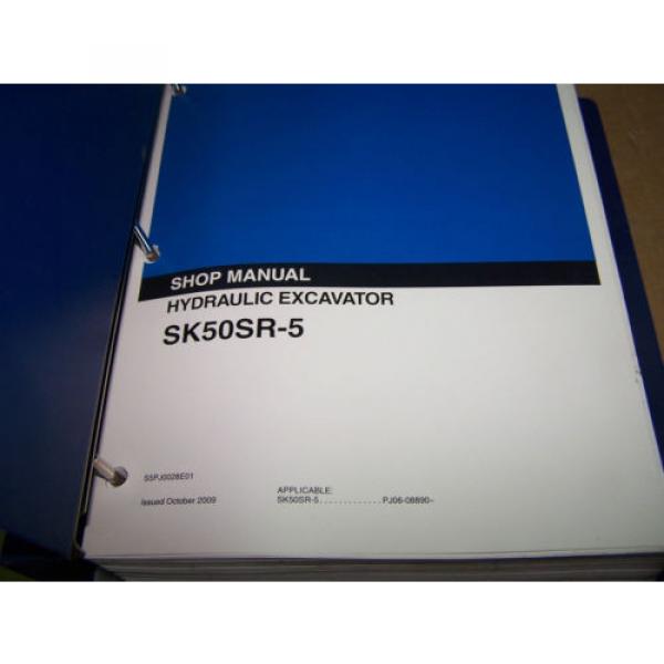 KOBELCO SK50SR-5 HYDRAULIC EXCAVATOR SHOP MANUAL S/N PJ06-08890-- #3 image