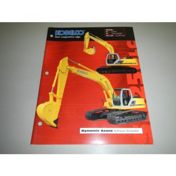 Kobelco SK250LC SK250-LC Hydraulic Excavator Specifications Brochure #1 image