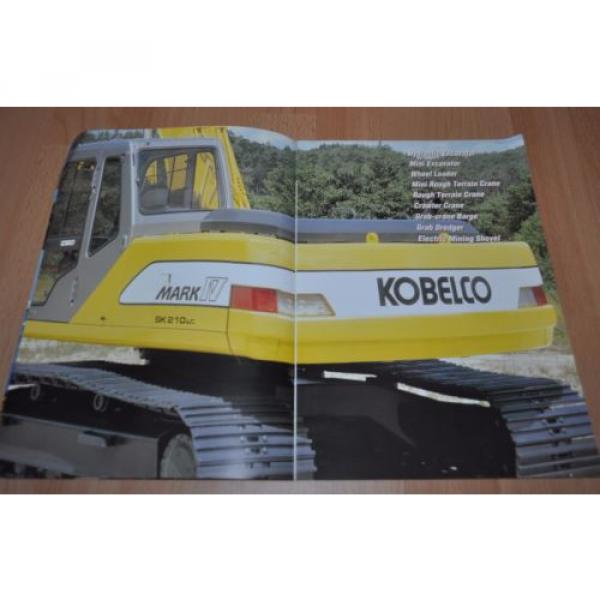 Kobelco Conscruction &amp; Mining Equipment Crane Excavator Brochure Prospekt #2 image