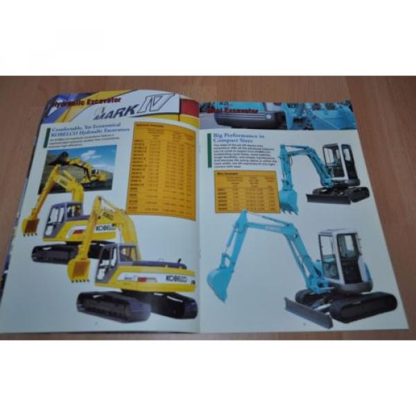 Kobelco Conscruction &amp; Mining Equipment Crane Excavator Brochure Prospekt #3 image