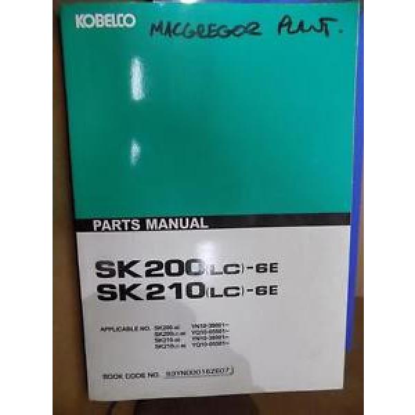 (D) Kobelco SK200LC - SK210LC Parts Manual #1 image
