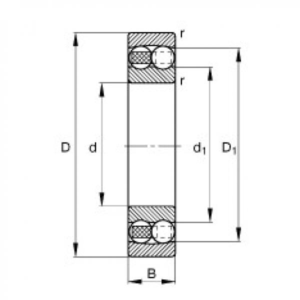 FAG skf bearing 4208atn9 Self-aligning ball bearings - 2219-M #4 image