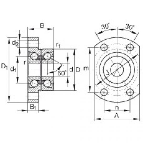 FAG low noise bearing nsk Angular contact ball bearing units - ZKLFA1563-2Z #3 image