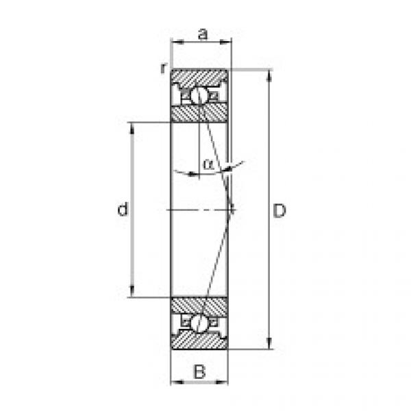 FAG cara menentukan ukuran bearing skf diameter luar 6212 Spindle bearings - HS71922-C-T-P4S #3 image