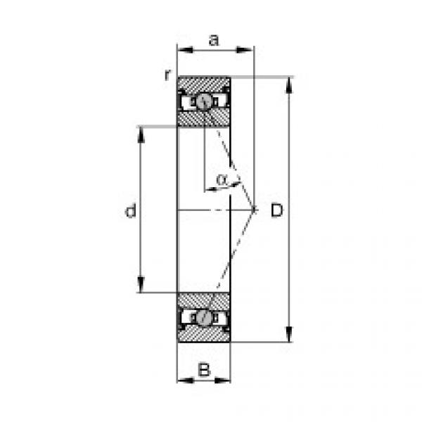 FAG kode bearing skf cak Spindle bearings - HCS71910-E-T-P4S #3 image