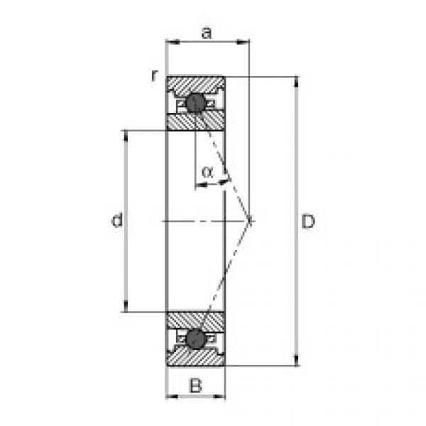 FAG bearing size chart nsk Spindle bearings - HC71910-E-T-P4S #3 image