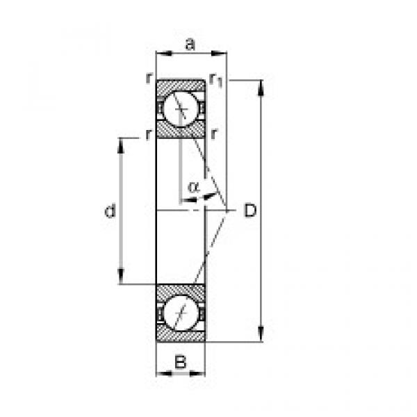 FAG rolamento f6982 Spindle bearings - B7016-E-T-P4S #3 image