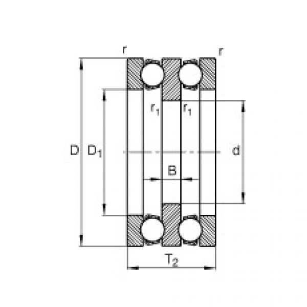 FAG timken ball bearing catalog pdf Axial deep groove ball bearings - 52306 #4 image
