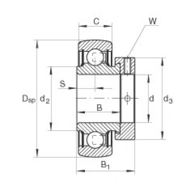 FAG ntn bearing 4t30304a 20 * 50 Radial insert ball bearings - RAE50-XL-NPP-B #5 image