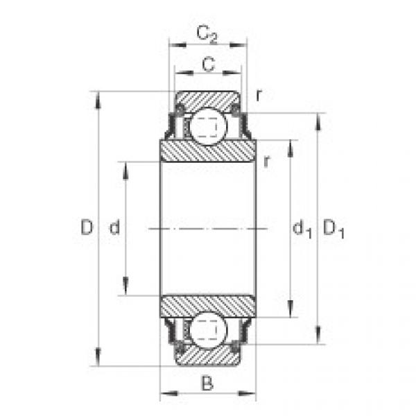 FAG ina fag bearing Radial insert ball bearings - 205-XL-KRR #5 image