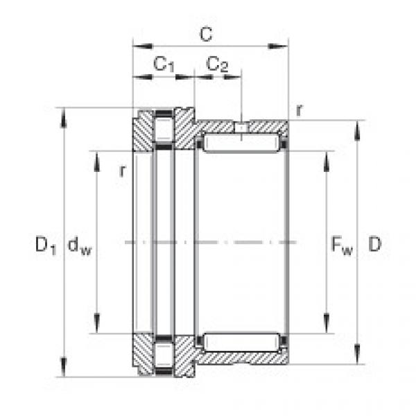 Complex Bearings NKXR15 INA #1 image