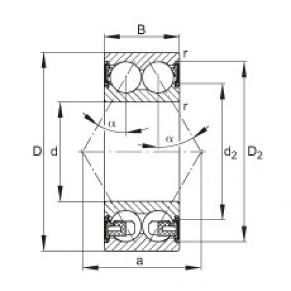 FAG timken bearings johannesburg Angular contact ball bearings - 3309-BD-XL-2HRS-TVH #4 image