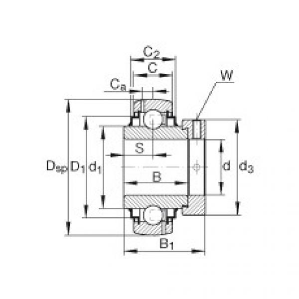FAG 608 bearing skf Radial insert ball bearings - G1108-KRR-B-AS2/V #5 image