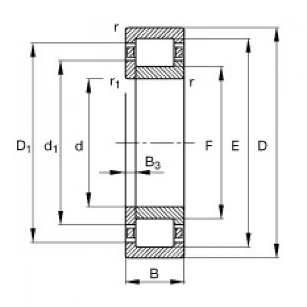 FAG bearing nachi precision 25tab 6u catalog Cylindrical roller bearings - NUP306-E-XL-TVP2 #3 image