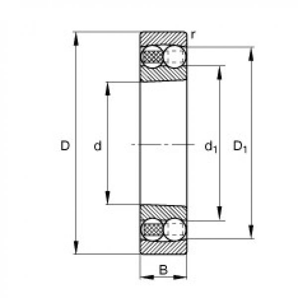FAG fl205 bearing housing to skf Self-aligning ball bearings - 2212-K-TVH-C3 #4 image