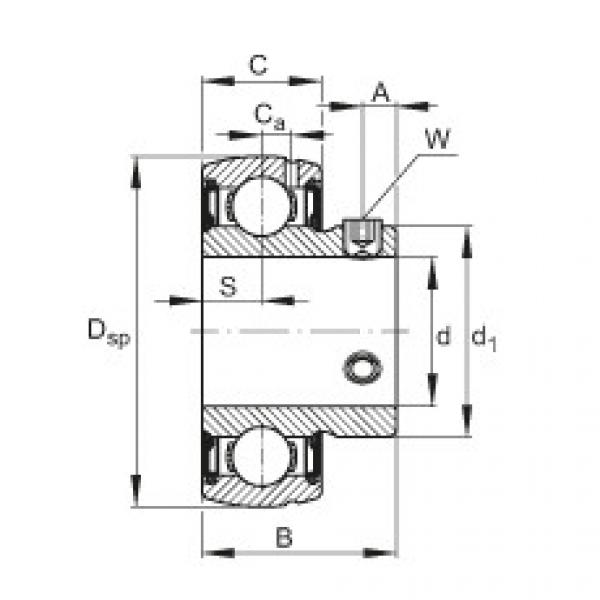 FAG bearing nsk ba230 specification Radial insert ball bearings - SUB206 #5 image