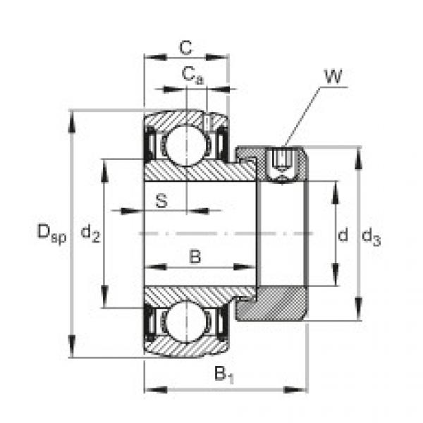 FAG cad skf ball bearing Radial insert ball bearings - SUG207 #5 image