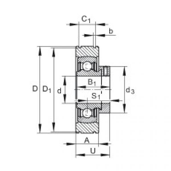 FAG ina fag bearing Radial insert ball bearings - PE30-XL #5 image