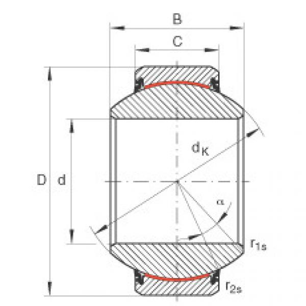 FAG ntn flange bearing dimensions Radial spherical plain bearings - GE220-FW-2RS #4 image