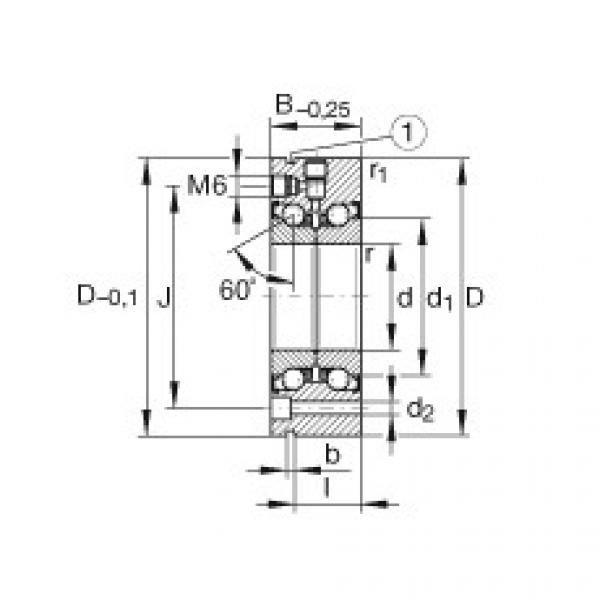 FAG bearing nachi precision 25tab 6u catalog Axial angular contact ball bearings - ZKLF60145-2Z-XL #2 image