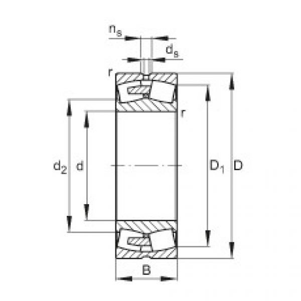 FAG ntn flange bearing dimensions Spherical roller bearings - 24196-BEA-XL-MB1 #4 image