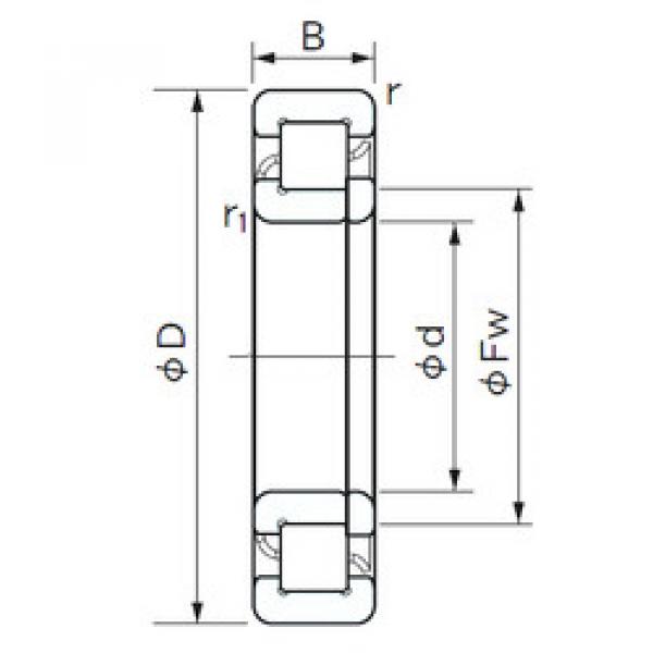 Cylindrical Roller Bearings Distributior NUP 1040 NACHI #1 image