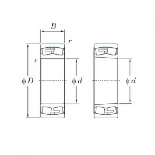 spherical roller bearing axial load 24064RHA KOYO #1 image