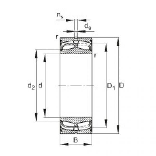 spherical roller bearing axial load 24130-E1-2VSR FAG #1 image