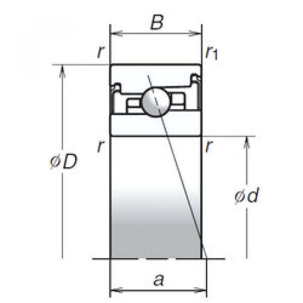 angular contact thrust bearings 70BNR20XV1V NSK #5 image