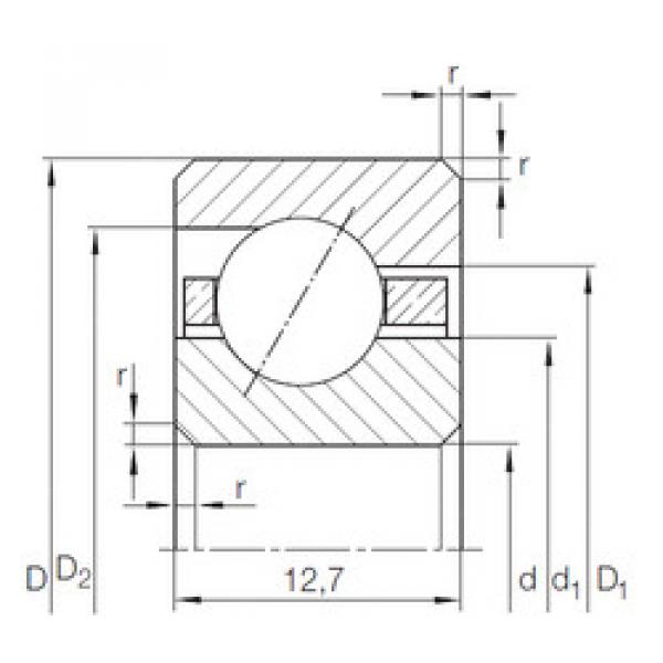 angular contact ball bearing installation CSED 1103) INA #1 image