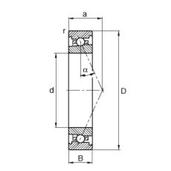 angular contact ball bearing installation HS7022-E-T-P4S FAG #1 image