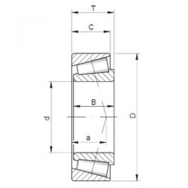 tapered roller bearing axial load LM48548A/10 CX #1 image