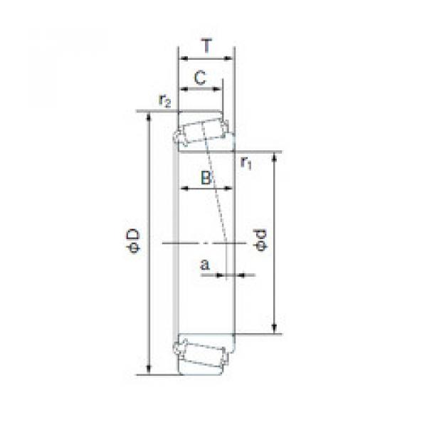 tapered roller dimensions bearings 3776/3720 NACHI #1 image