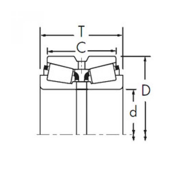 tapered roller bearing axial load L540049/L540010D+L540049XA Timken #1 image