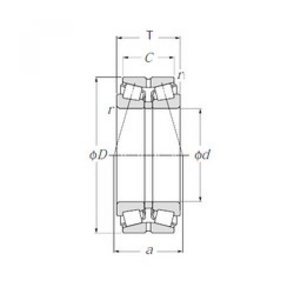 tapered roller dimensions bearings 4T-430208X NTN #1 image