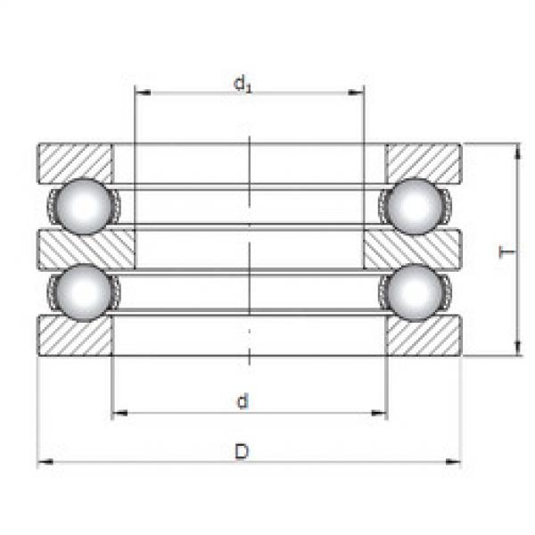 thrust ball bearing applications 52208 ISO #1 image