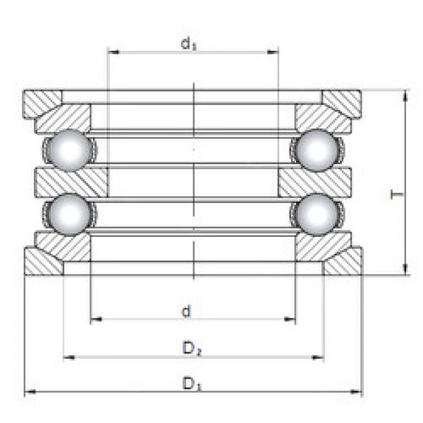 thrust ball bearing applications 54211U+U211 CX #1 image