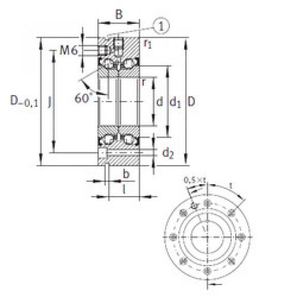 thrust ball bearing applications ZKLF70155-2Z INA #1 image