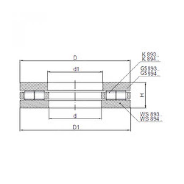 thrust ball images bearings 89414 ISO #1 image