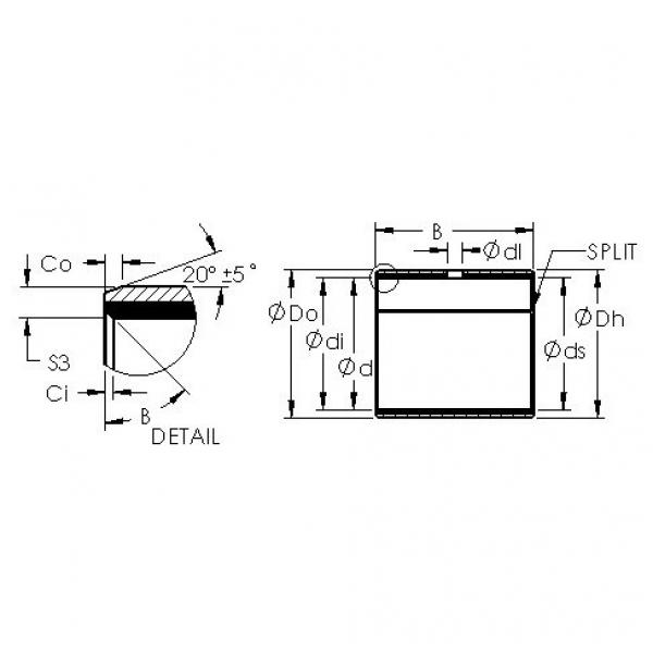 plain bushings bearings AST11 1412 AST #1 image